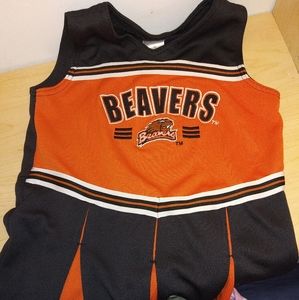 Girls size 6x or state beavers cheerleading dress
